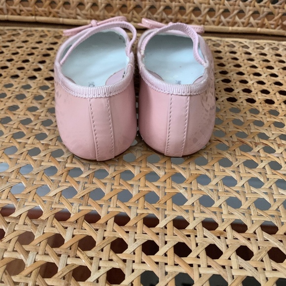 Toddler Girls Genuine Leather Pink Ballet Flats Dress Shoes 7 - Picture 4 of 6